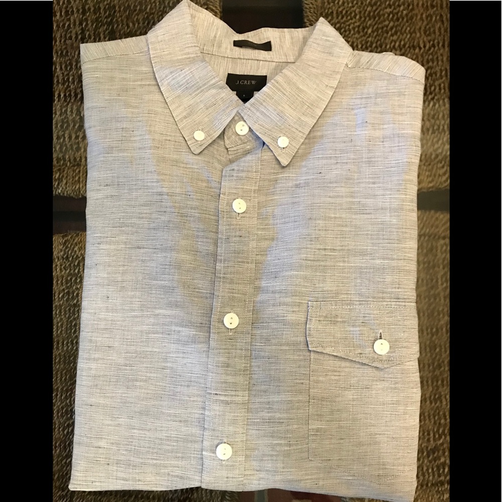 J. Crew Irish Linen Men Shirt Never Worn